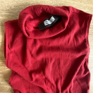 REFORMATION sleeveless turtle neck bodysuit